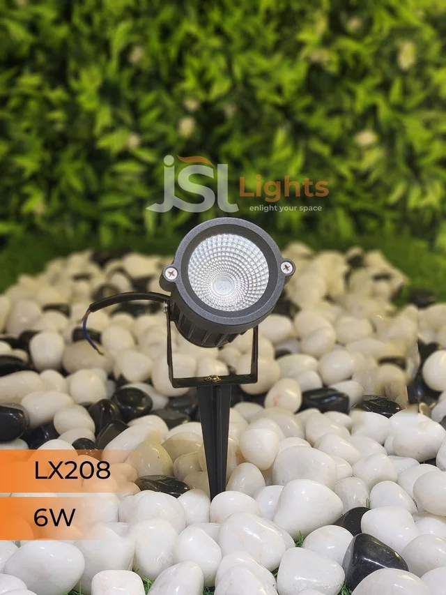 LX 208 6W LED Spike Garden Spot Light - 6W, RGB