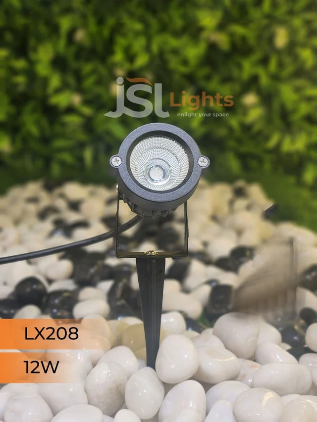 LX 208 12W LED Spike Garden Spot Light - 12W, RGB
