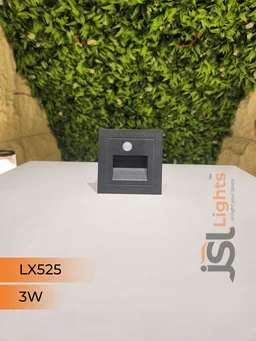 LX Smart 3W Motion Sensor LED Foot Light LX525 – IP65 Black Aluminium Automatic Night Light by JSL Lights - 50Pcs Pack