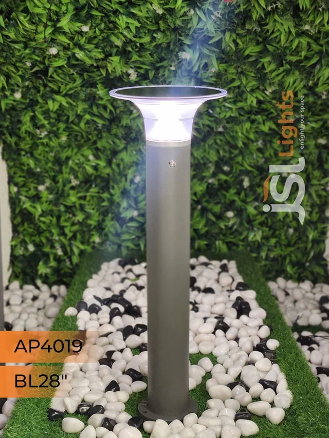 APRA APT4019 5W 11 Inches Solar Outdoor Gate Light - Bollard Light