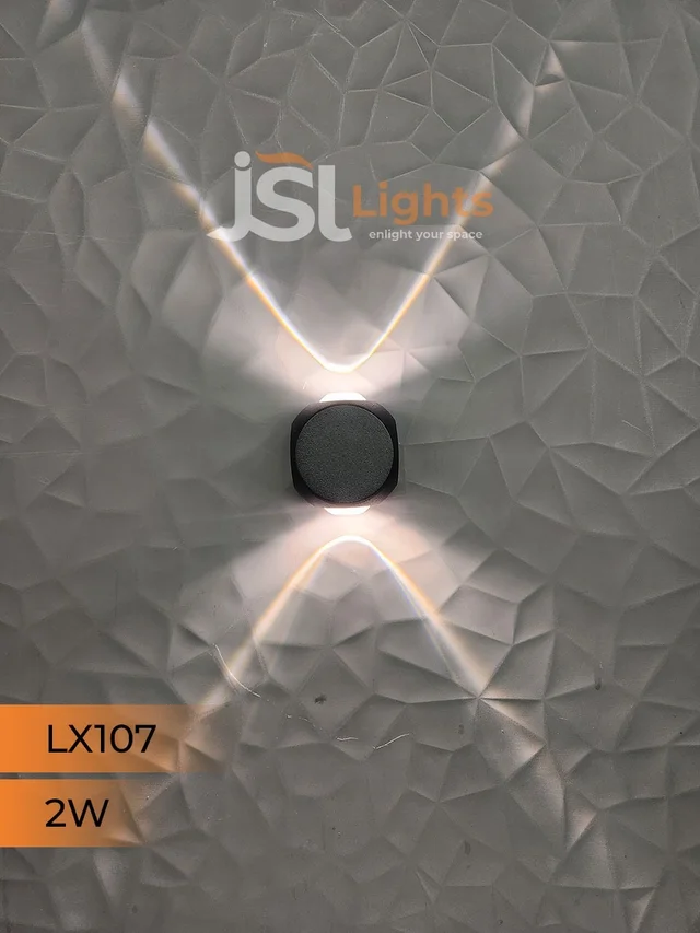 LX 107 2W 4Way Wall Decorative Light UP Down Wall Light - 2W