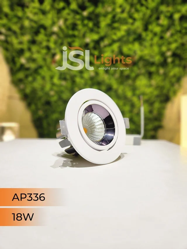APRA AP 336 18W Round Deep Recessed COB Downlight - 18W, 6000K