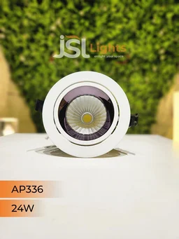 APRA AP 336 24W Round Deep Recessed COB Downlight - 24W, 6000K