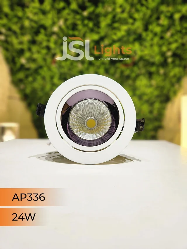 APRA AP 336 24W Round Deep Recessed COB Downlight - 24W, 6000K