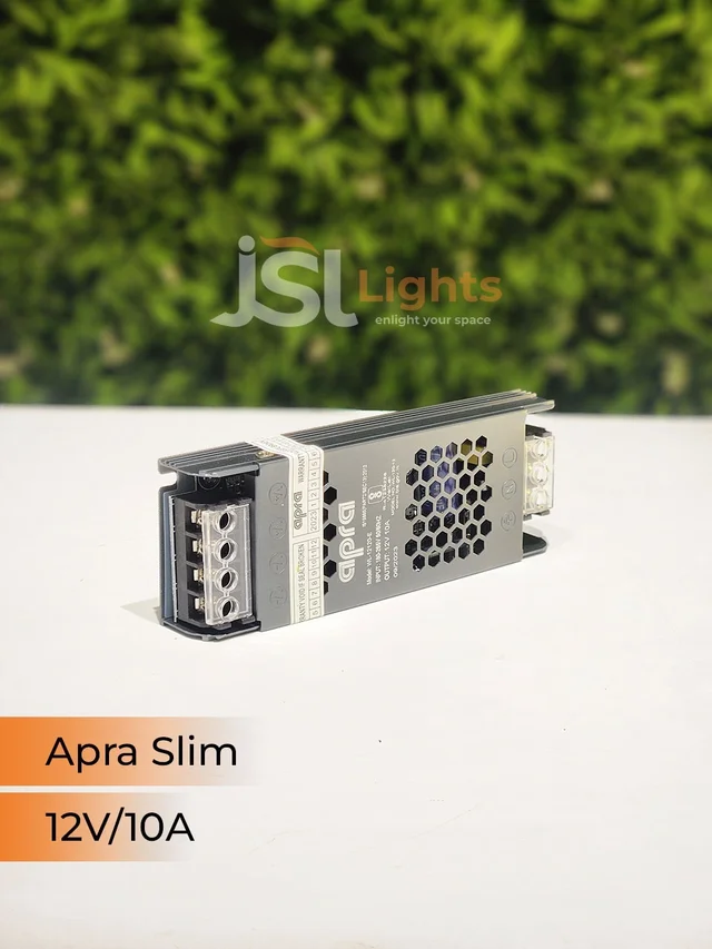 APRA 120W Slim 12V Led Strip Constant Current Driver - 120W/10AM