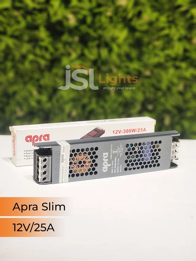 APRA 300W Slim 12V Led Strip Constant Current Driver - 300W/25AM