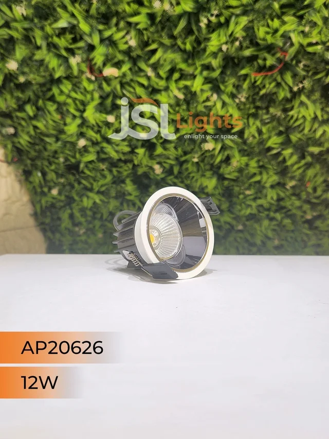 APRA AP 20626 12W 3CCT White Deep Recessed COB Downlight PB Reflector - 12W, 3CCT, White
