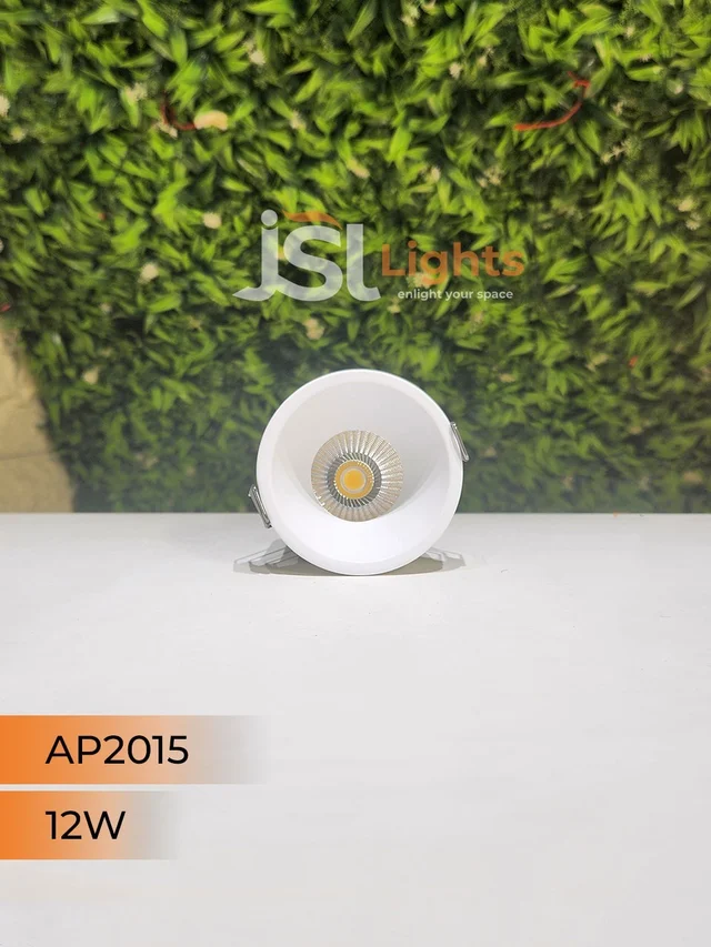 APRA 2015 Deep Recessed COB Downlight | Black & White Body, CRI 80, 130 Lumens/Watt, 2 Year Warranty - 12W, 4000K, White