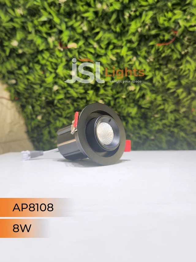 APRA 8108 8W Deep Recessed COB Pop Up Downlight - 8W, 4000K, Black
