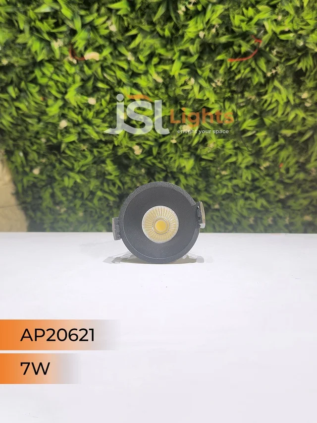 APRA 20621 7W Recessed COB Downlight – Premium Quality LED with Philips Driver" - 7W, 4000K, Black