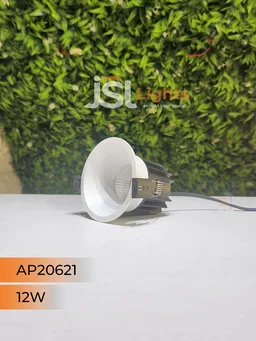 APRA 20621 12W Recessed COB Downlight – Premium Quality LED with Philips Driver" - 12W, 4000K, White