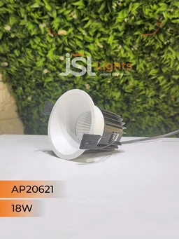 APRA 20621 18W Recessed COB Downlight – Premium Quality LED with Philips Driver" - 18W, 6000K, White
