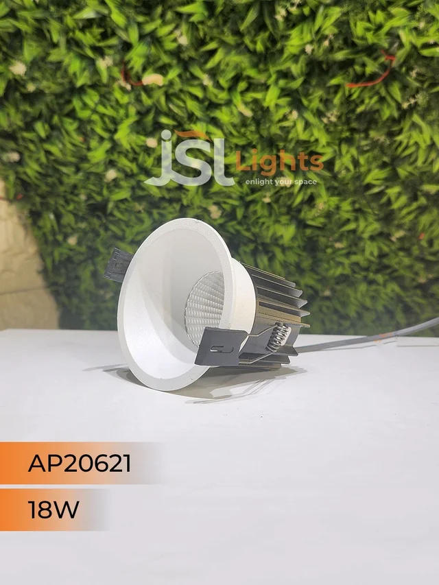 APRA 20621 18W Recessed COB Downlight – Premium Quality LED with Philips Driver" - 18W, 6000K, White