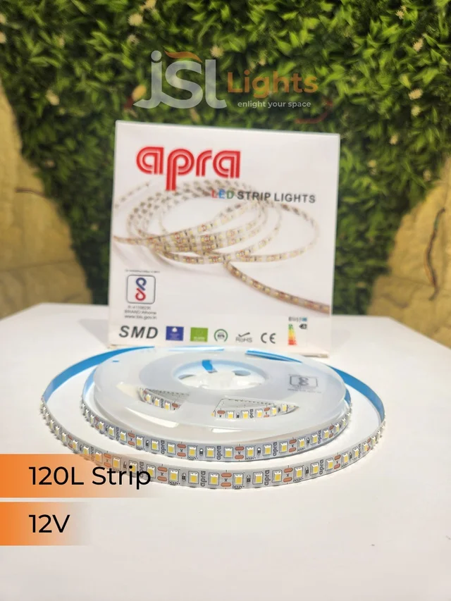 APRA 12V 2835 120Led Strip Cove Light 5Mt Pack - 120LED, GREEN