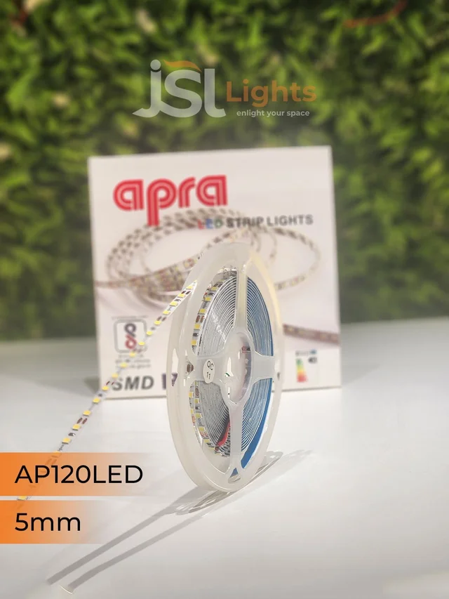 APRA 12V 2835 120Led 5mm Strip Light 5Mt Pack - 120LED, CW