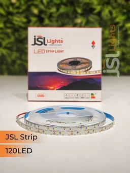 JSL LIGHTS JSL LED STRIP 12V 120LED Strip Light 8MM IP20 – 120 LEDs/m | 5M Roll | Indoor Use - 120LED, AMBER, 120LED