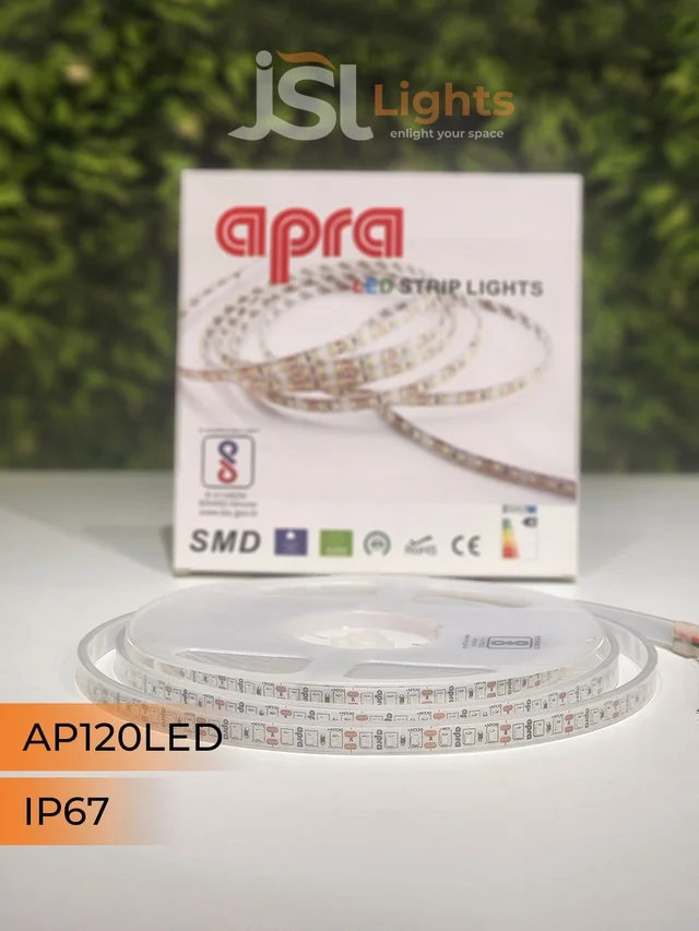 APRA 12V 2835 120Led IP67 Strip Light 5Mt Pack - 120LED, BLUE