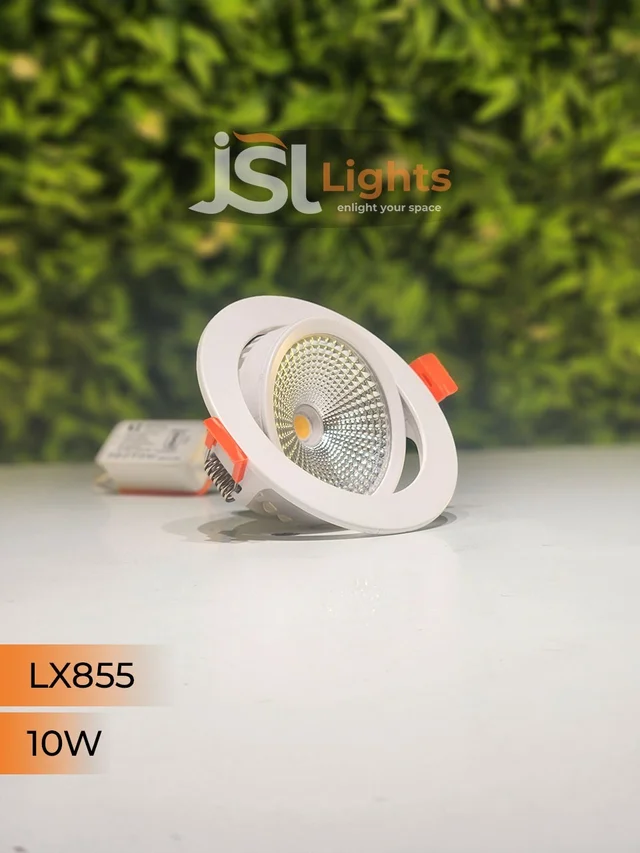 LX 855 10W Round Deep Recessed COB Downlight - 10W, 4000K
