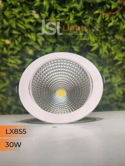 LX 855 30W Round Deep Recessed COB Downlight - 30W, 4000K