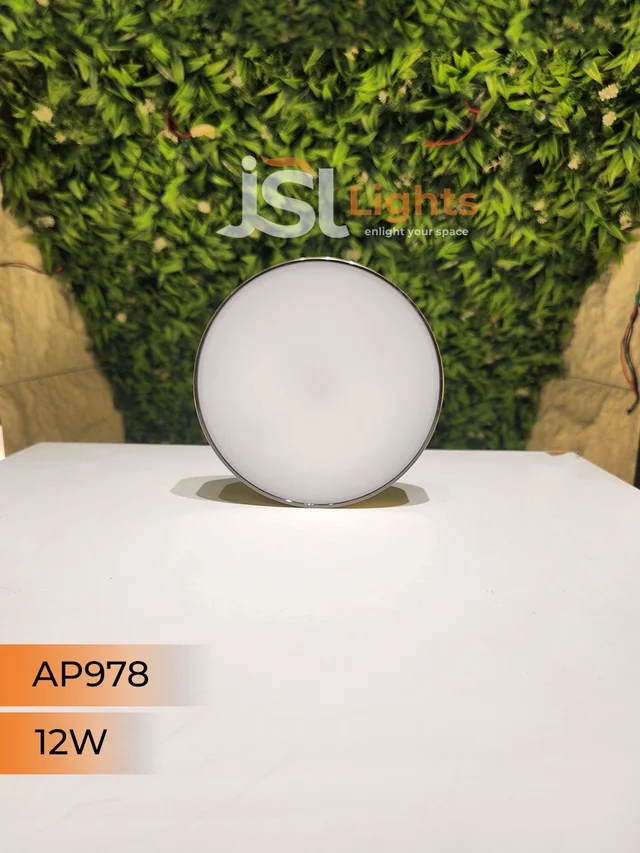 APRA AP978 12W Round Surface Diffuser Panel Light - 12W, 4000K, PB