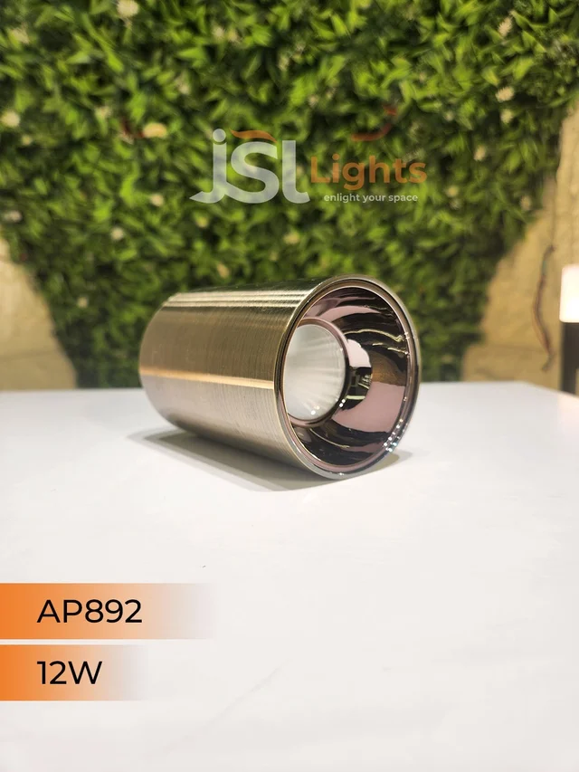 APRA AP892 12W Round AB Surface Cylinder Light - 12W, 3000K, AB