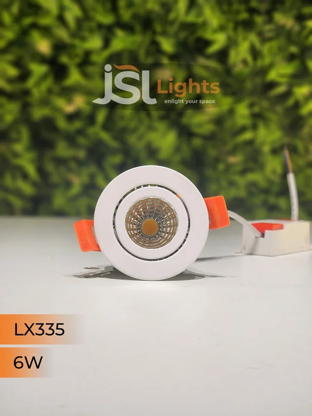 LX LX 335 50W COB Downlight for Saree, Cloth & Car Showrooms | Double Height Commercial LED | India - 6W, 6000K