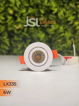 LX LX 335 50W COB Downlight for Saree, Cloth & Car Showrooms | Double Height Commercial LED | India - 6W, 4000K