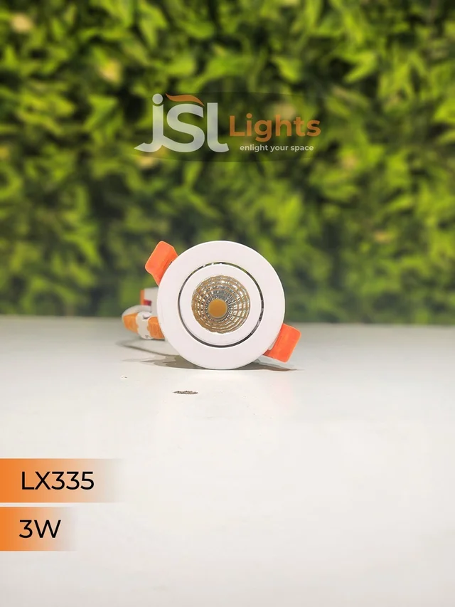 LX LX 335 50W COB Downlight for Saree, Cloth & Car Showrooms | Double Height Commercial LED | India - 3W, 6000K