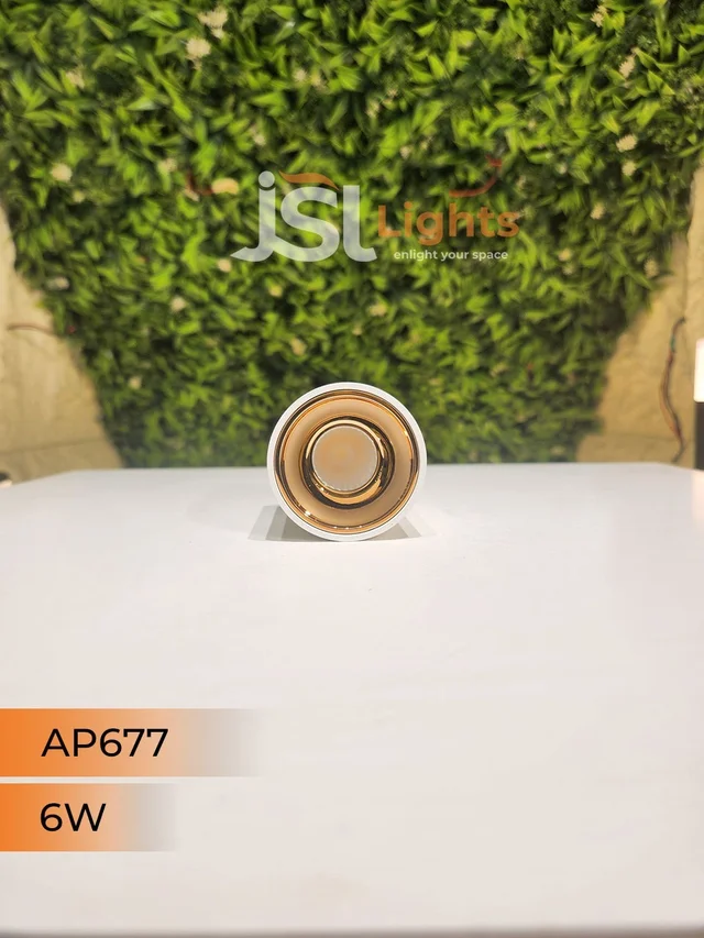 APRA AP677 6W Round Surface Cylindrical Light - 6W, 4000K, White