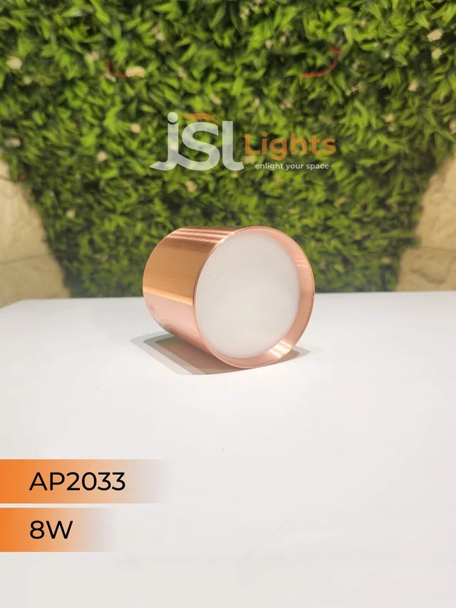 APRA AP2033 8W Round Surface Diffuser Panel Light - 8W, 4000K, Drawing RG