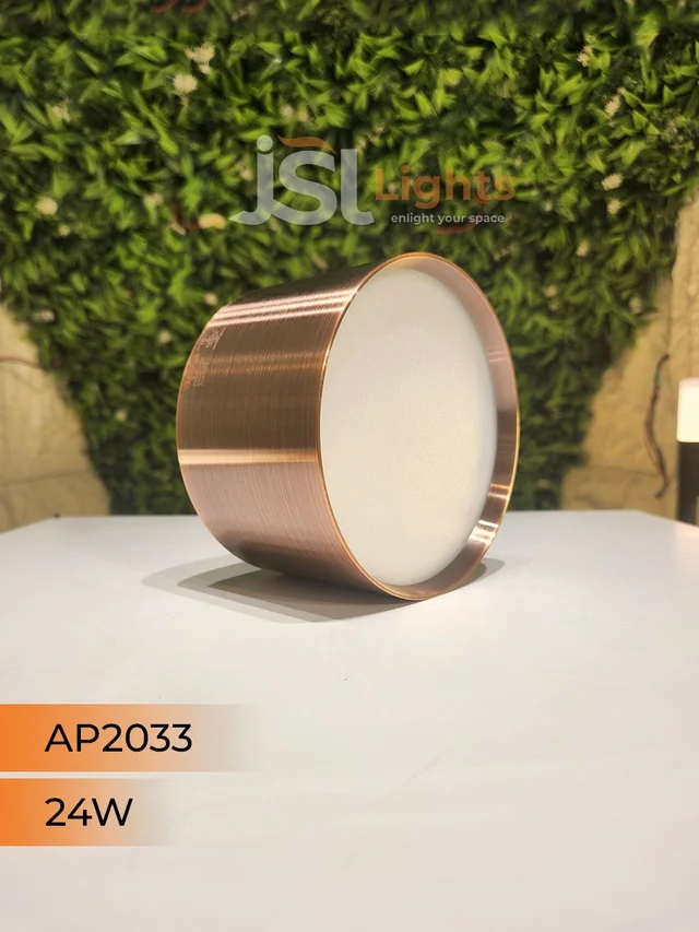 APRA AP2033 24W Round Surface Diffuser Panel Light - 24W, 4000K, Red Bronze, 1 Pcs
