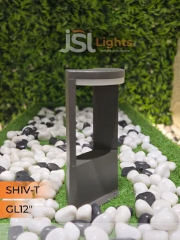 JSL LIGHTS JSL Shiv-T 12W LED Gate Bollard Light | Modern Exterior Aluminium Fixture - Price of 2pcs