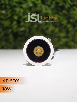 JSL LIGHTS JSL 701 COB Pull-Out Ceiling Spotlight 12W/18W | Anti-Glare Deep Recessed Design | Philips/Fulham LED Driver | 2-Year Warranty - 18W, 3000K