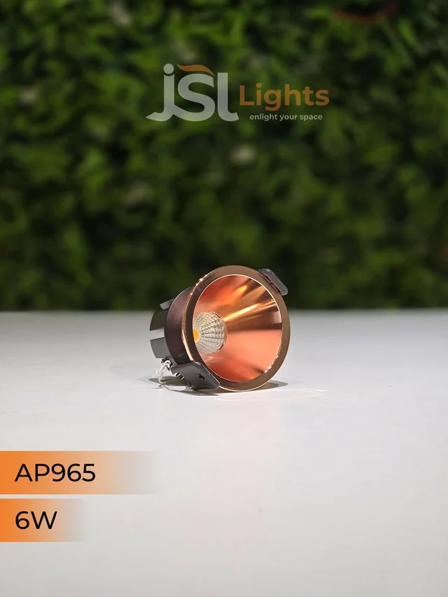 APRA 965 6W RG Round Deep Recessed COB Downlight - 6W, 4000K, RG