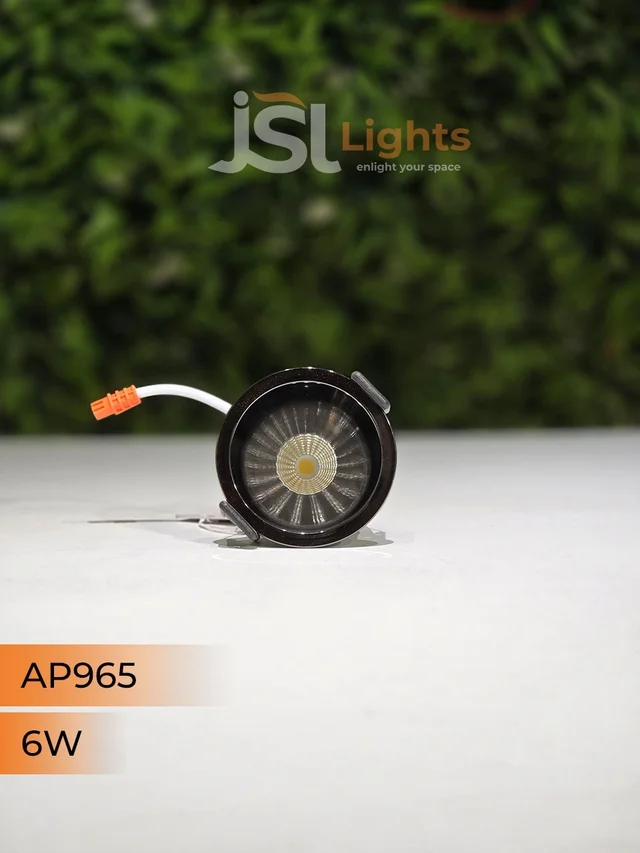 APRA 965 6W PB Round Deep Recessed COB Downlight - 6W, 4000K, PB