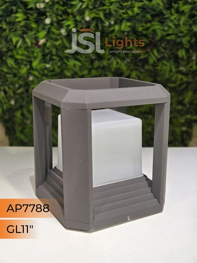 JSL 7788 11 Inches Outdoor Pillar Post Gate Light - Gate Light 11"