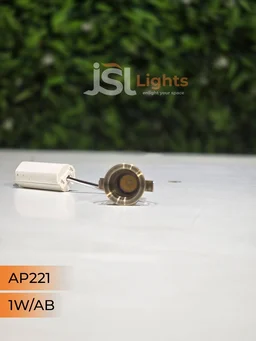 APRA 221 1W Black AB Deep Recessed COB Downlight - WW, BK AB