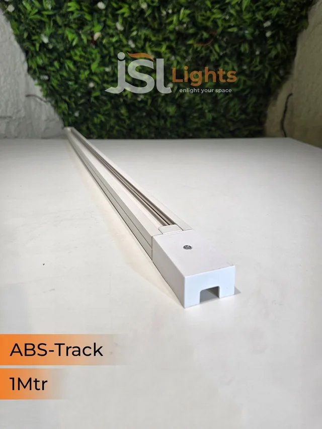 APRA 1M ABS Black Ceiling Track Channel - 1M, White
