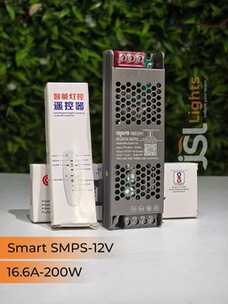 APRA 12V 200W Smart SMPS Driver With Remote & App Control - 12V