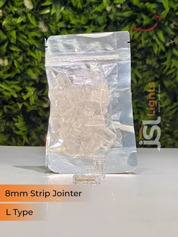 APRA 8mm Led Strip Jointer (20 Pcs Packing) - L Jointer