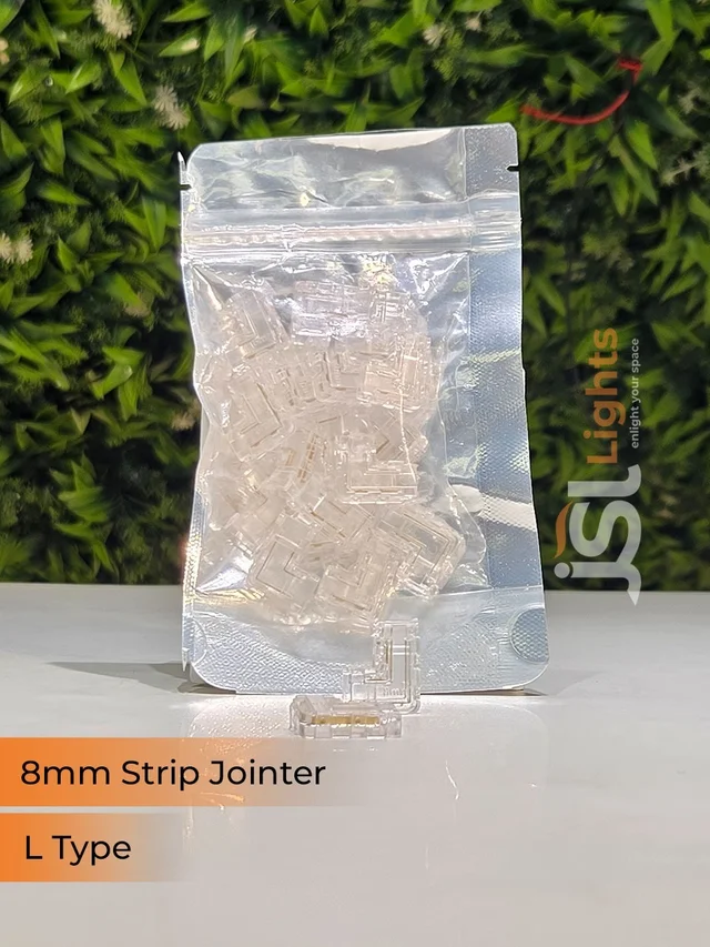 APRA 8mm Led Strip Jointer (20 Pcs Packing) - L Jointer