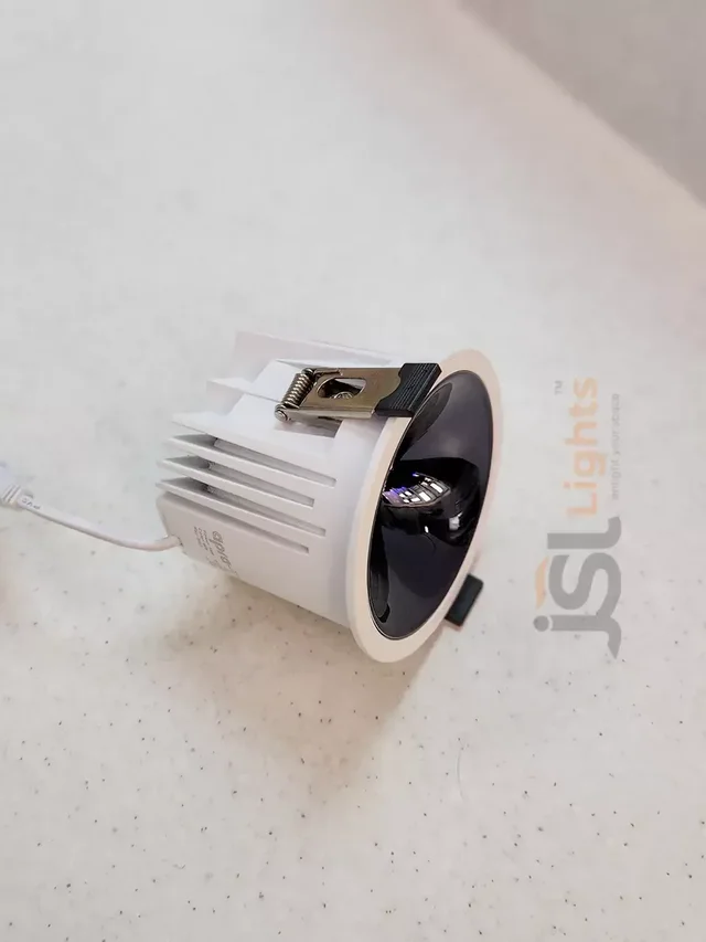 APRA AP2058 18W White Deep Recessed COB Downlight PB Reflector - 18W, 3000K, White