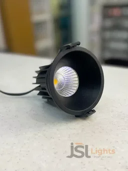 APRA 20621 28W Recessed COB Downlight – Premium Quality LED with Philips Driver" - 28W, 3000K, Black