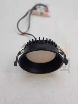 APRA AP20621DL 20W Black Deep Recessed COB LED Downlight | Cool White | Anti-Glare Architectural Ceiling Spotlight for Modern Interiors - 20W, 6000K, Black