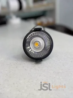 APRA AP 20626 7W Black Deep Recessed COB Downlight PB Reflector - 7W, 3000K, Black
