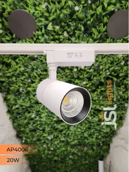 APRA AP4006 - 20W LED TRACK SPOTLIGHT - 20W, 4000K, WHITE