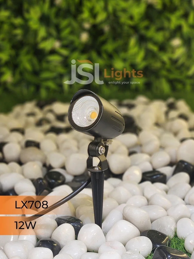 LX 708 12W LED Spike Garden Spot Light - 12W, WW