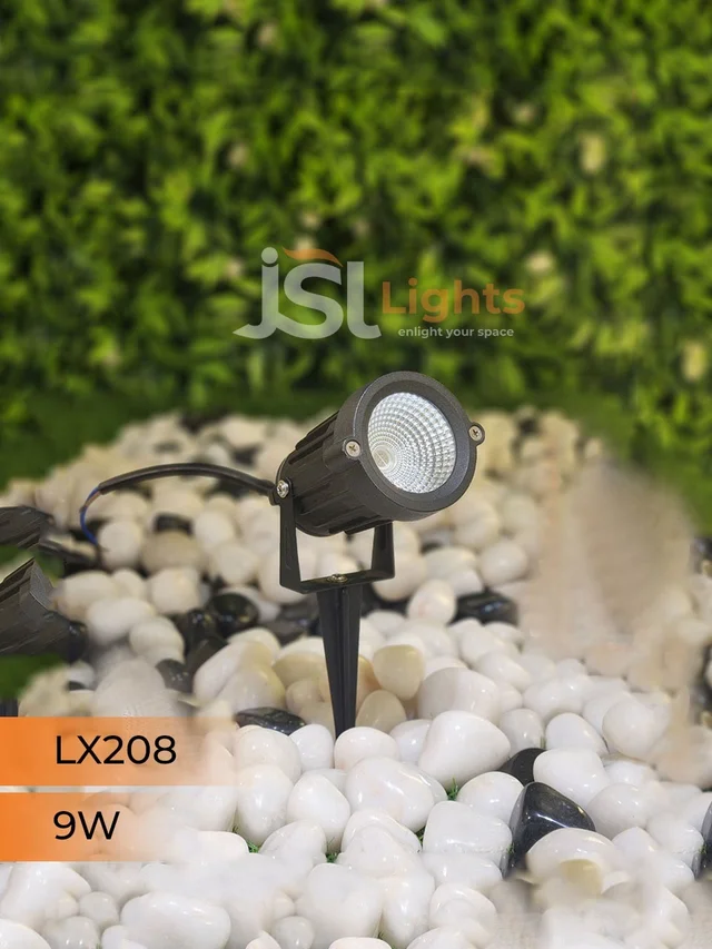 LX 208 9W LED Spike Garden Spot Light - 9W, GR