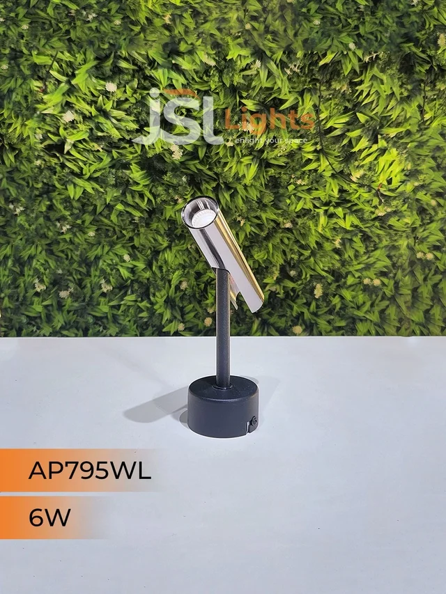 APRA AP795 6W Black RG Surface Wall Cob Focus Light - 6W, 3000K, Black PB