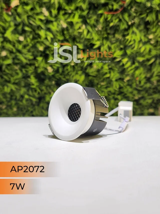 APRA AP 2072 7W White Deep Recessed COB Downlight - 7W, 4000K, White